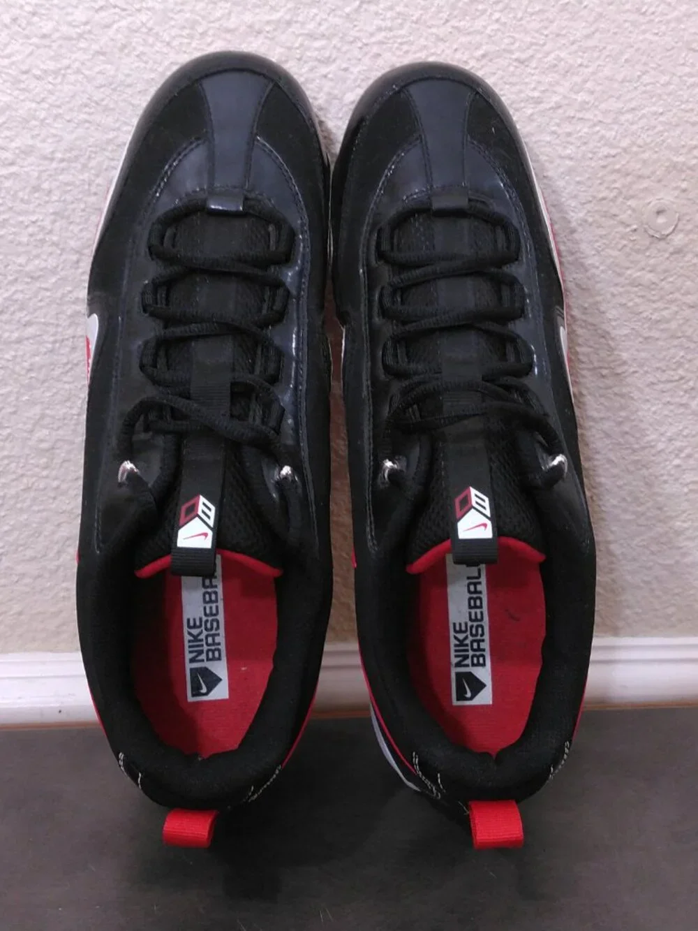 NIKE SLASHER FRAME LITE Baseball Cleats Mens SIZE 13 414990-016 Metal LOW TOP